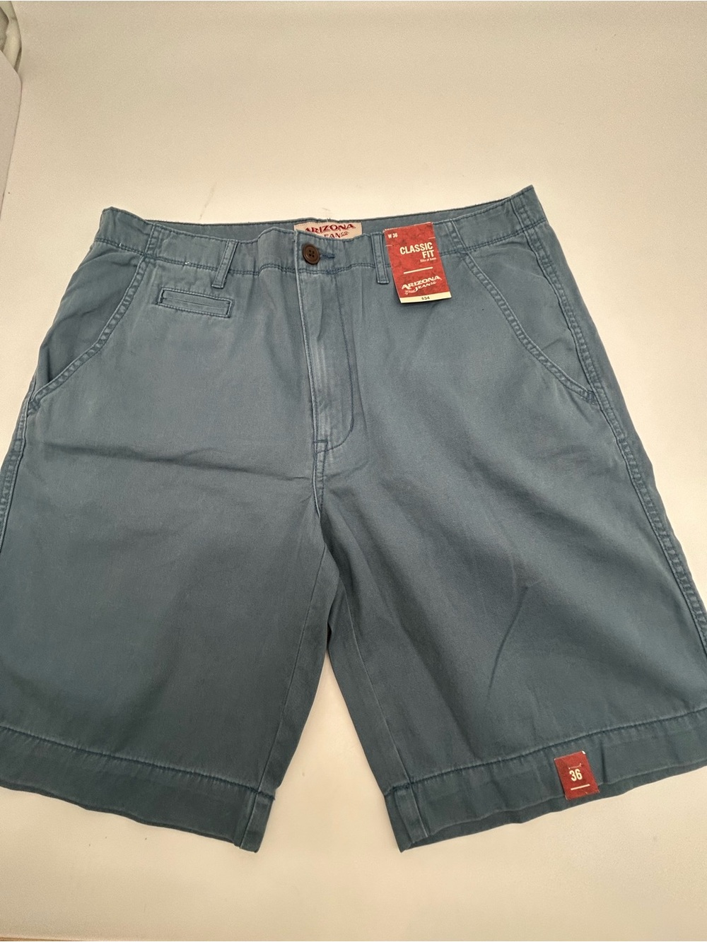 Arizona Jean Company Men’s Classic Fit Blue Cotton Shorts size 36